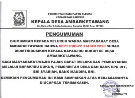 PENGUMUMAN